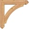 Ekena Millwork Thorton Arts and Crafts Smooth Bracket w/ Offset Brace, Western Red Cedar, 5 1/2"W x 24"D x 24"H BKT0604X24X24THR03SWR - alternate 3
